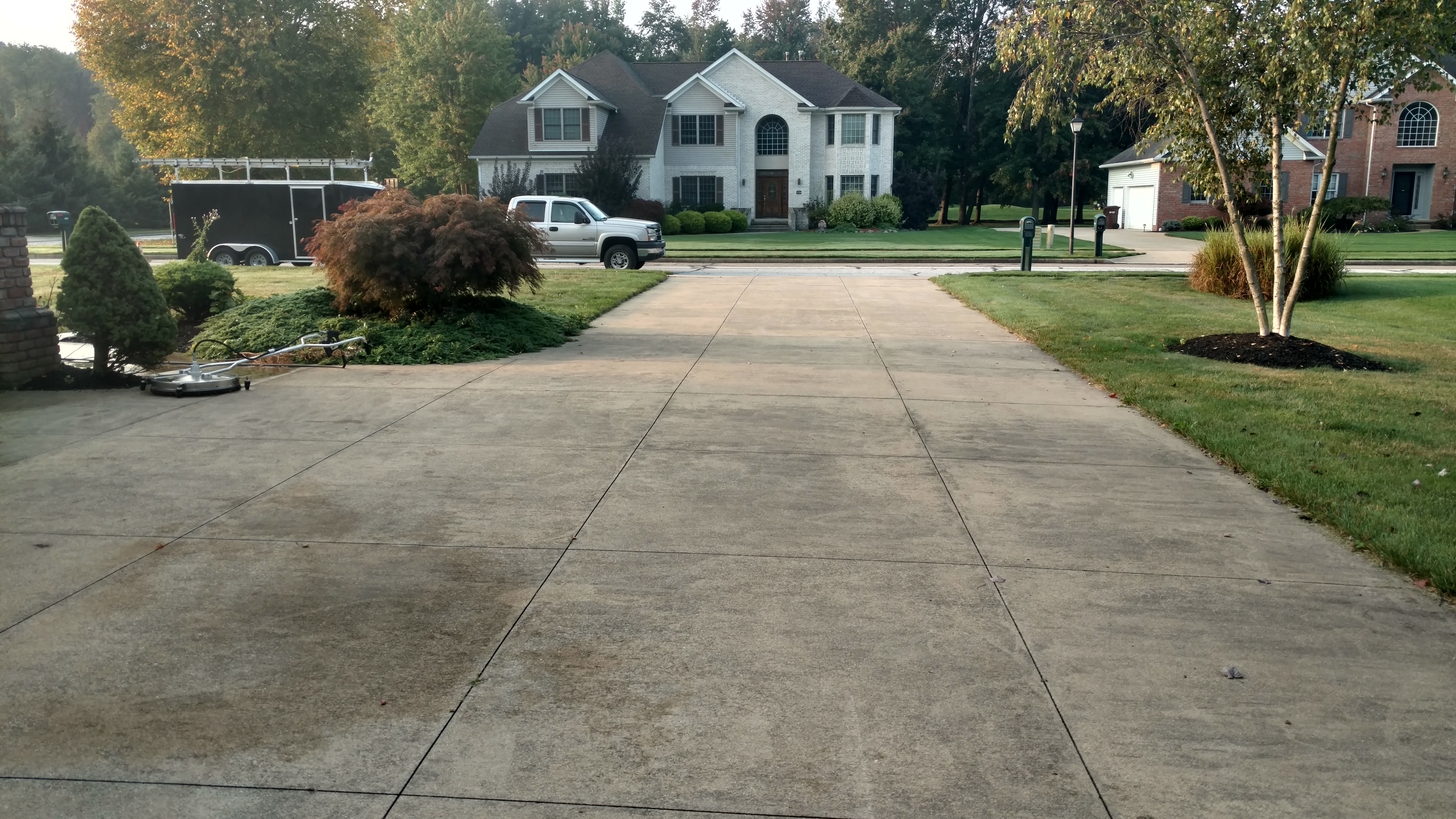 Concrete Cleaning Before