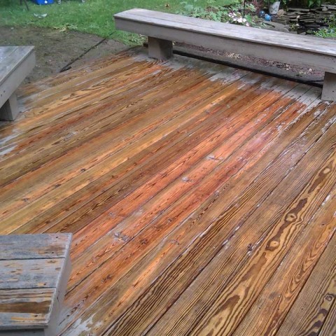 Deck Stain Prep After