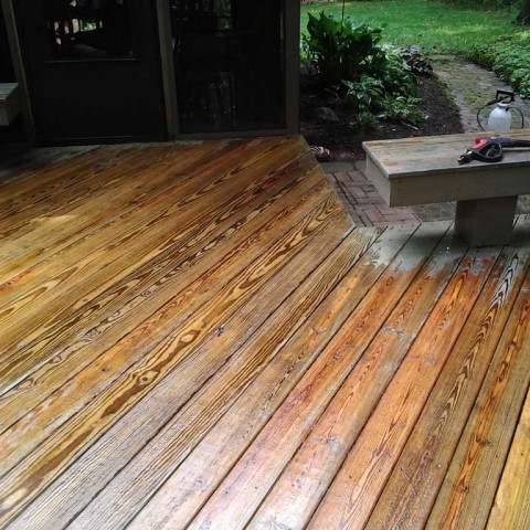 Deck Stain Prep After 2